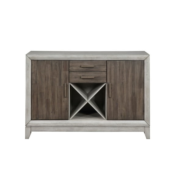 Abacus Two-tone Smokey Alabaster and Brown 54-inch Server