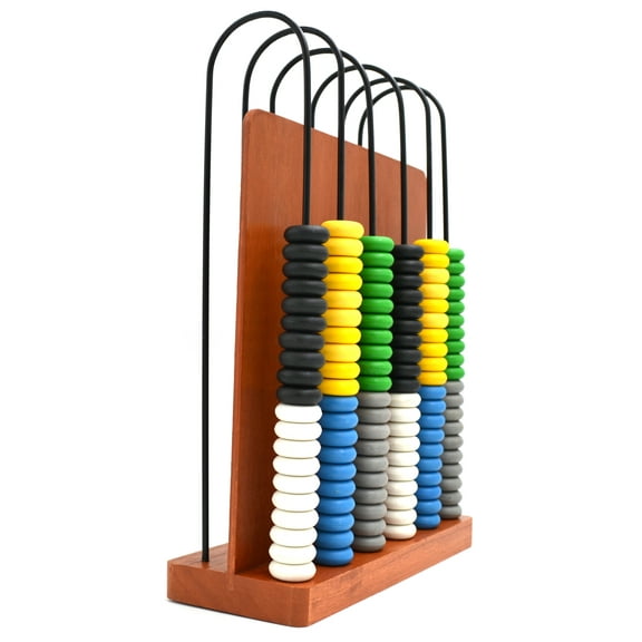 Abacus - Wooden Frame - 6 Steel Wires