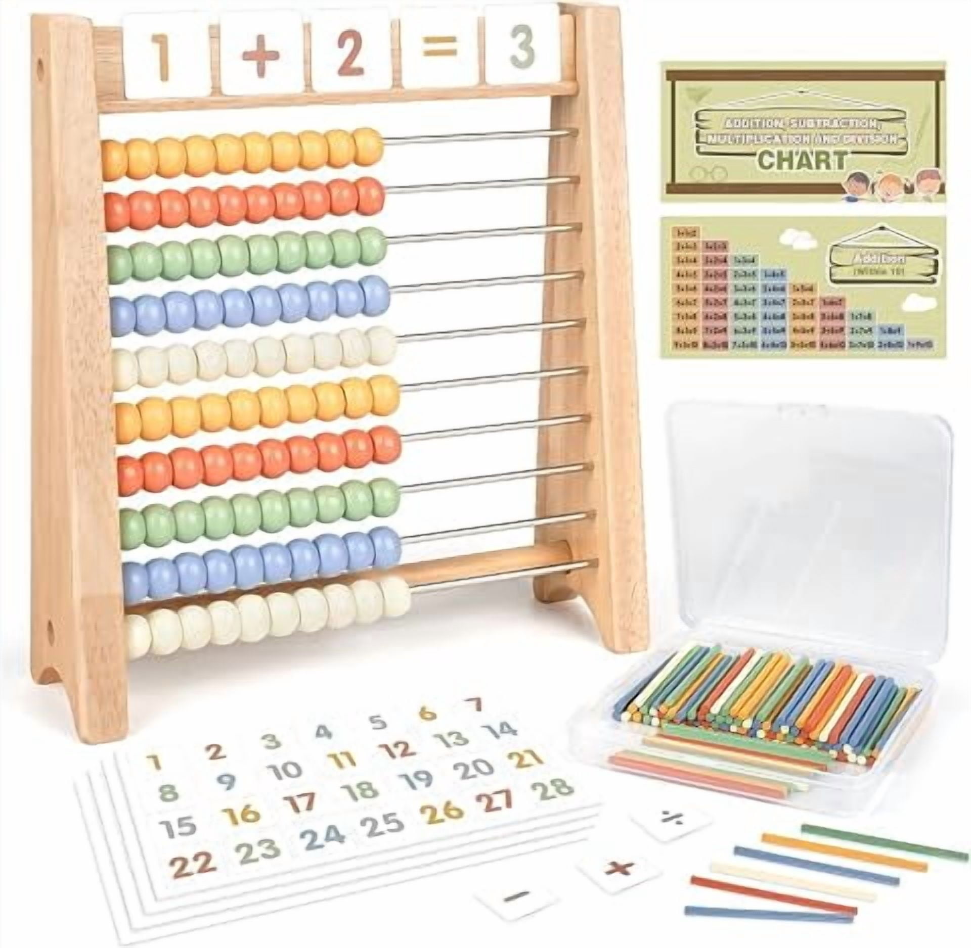 Abaccus Math Abacus for Kids Math, Wooden Abacus, Counting Toys for Math ...