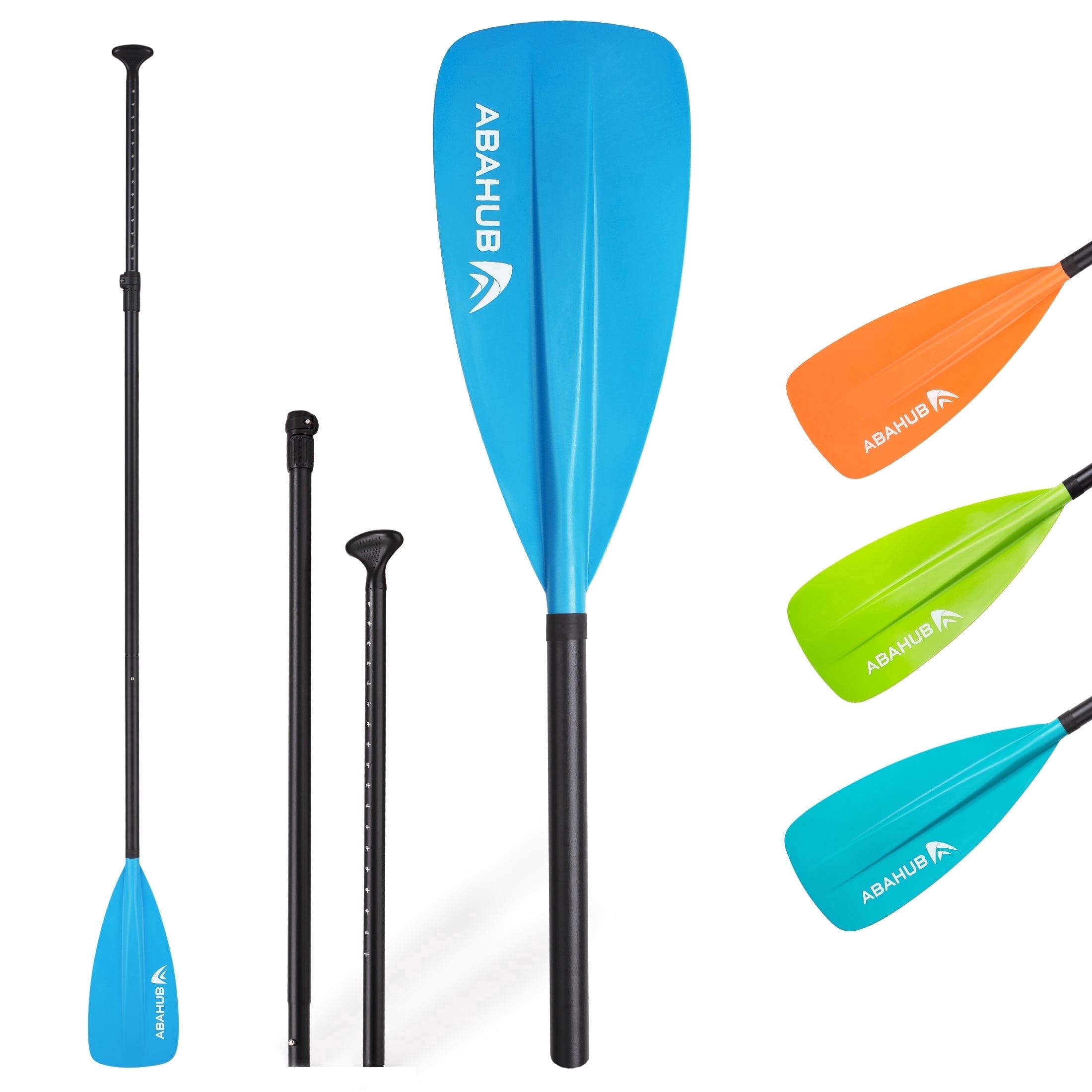 AbahubFit Adjustable SUP Paddle (3-Piece) Lightweight Stand-up Paddle Oars for Paddleboard, Aluminum Alloy Shaft 68" - 84"