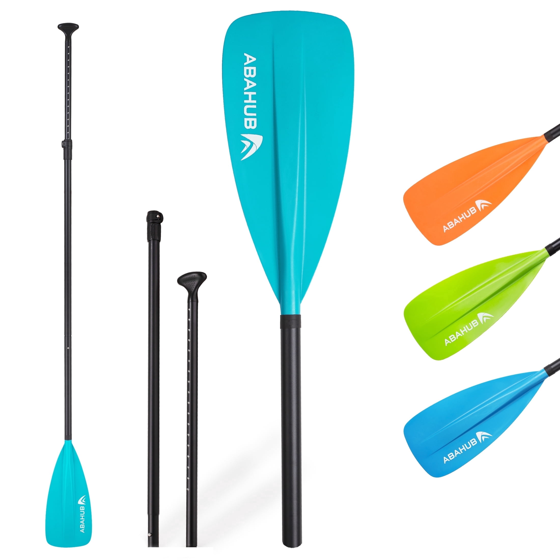 AbahubFit Adjustable SUP Paddle (3-Piece) Lightweight Stand-up Paddle Oars for Paddleboard, Aluminum Alloy Shaft 68" - 84"