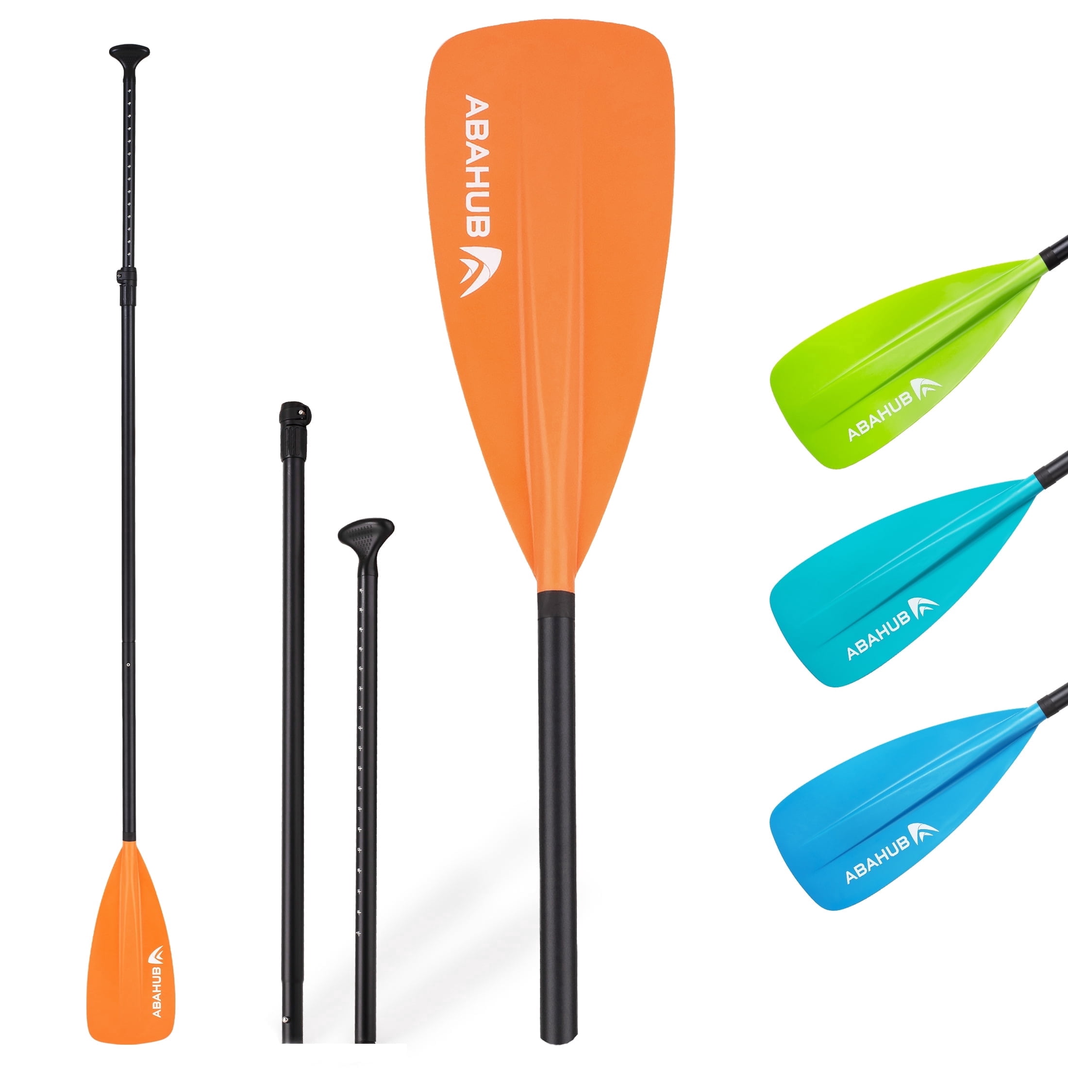 AbahubFit Adjustable SUP Paddle (3-Piece) Lightweight Stand-up Paddle Oars for Paddleboard, Aluminum Alloy Shaft 68" - 84"