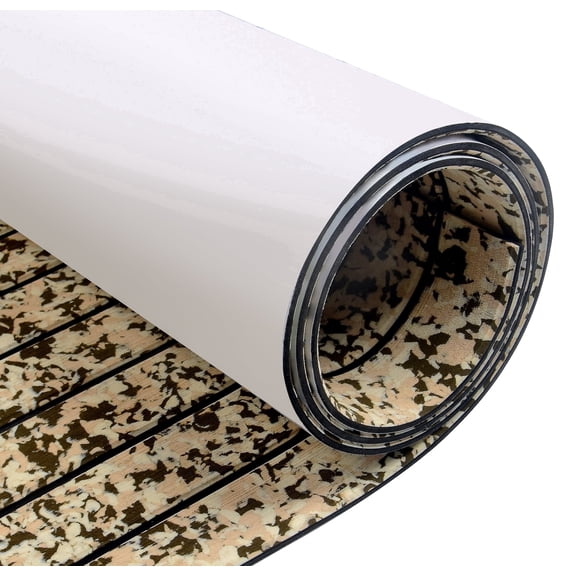 AbahubFit Camo EVA Foam Boat Flooring 96"x16.8", Self Adhesive Non-Slip for Motorboat Kayak Surfboard SUP