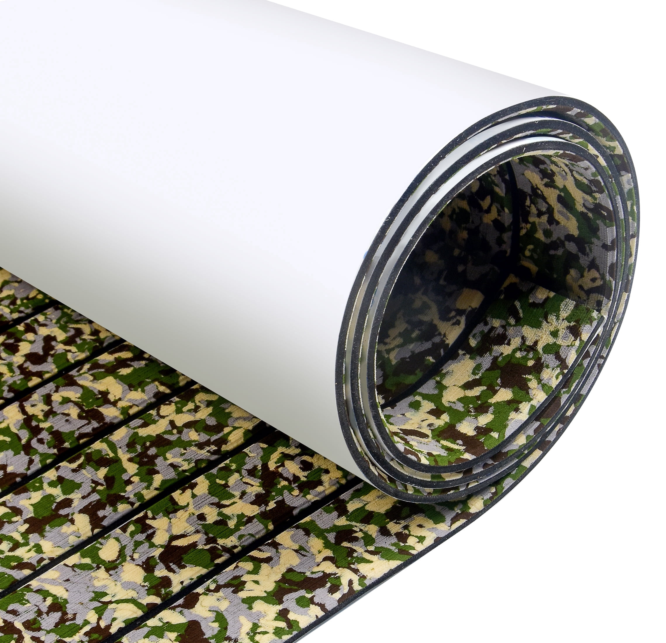 AbahubFit Camouflage EVA Foam Boat Flooring 96"x45.6"/36"/28.8"/16.8", 48"x16.8", Self Adhesive Non-Slip for Motorboat Kayak Surfboard SUP