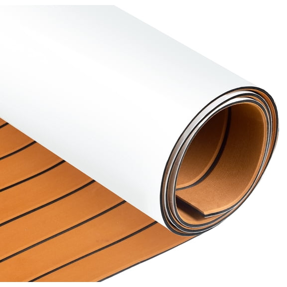 AbahubFit EVA Foam Boat Flooring 96"x45.6"/36"/28.8", 48"x16.8", Self Adhesive Non-Slip Marine Deck Mat for Motorboat Kayak Surfboard SUP