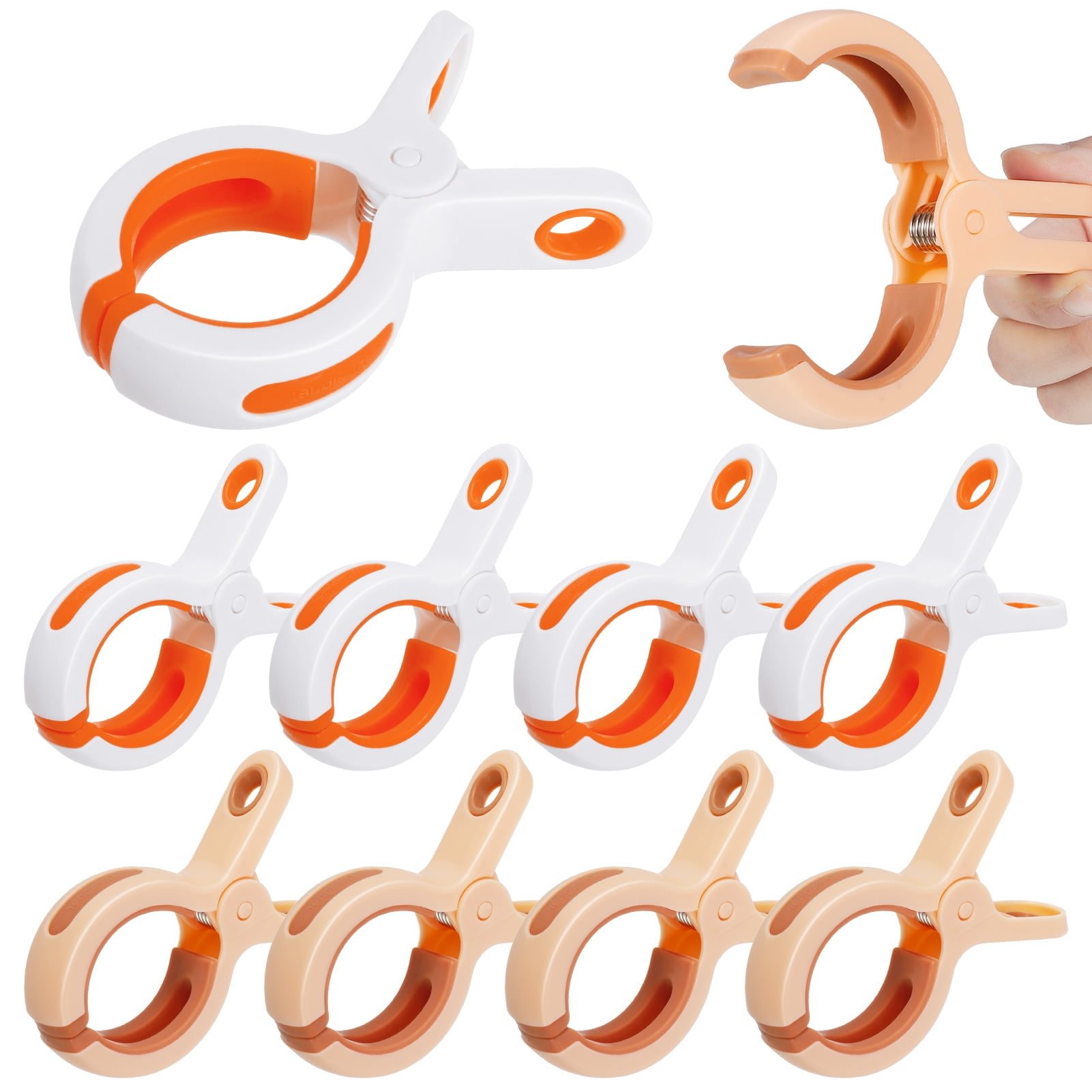 Abaima Heavy Duty Beach Towel Clips Set of 10, Outdoor Clamp for Pool