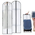 thumbnail image 1 of Abaima 2 Pack 71'' Long Garment Bags for Dress, Big Wide Bags for Dresses Hanging, Foldable Waterproof Dress Bags for Gowns Long, Dustproof Suit Cover Bags for Closet Storage, Travel, 1 of 7