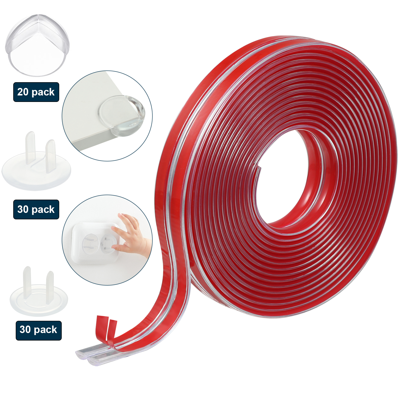 Baby Proofing Outlet Covers Plug Protector Caps for 3Prong, 40 Pack