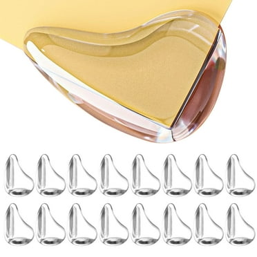 Abaima 24 Pcs Baby Proofing Corner Protector, Child Safety Furniture Corner Covers, Soft Silicone Clear Protective Corner Guards, Anti-collision Table Edge Protection Corners(Clear)