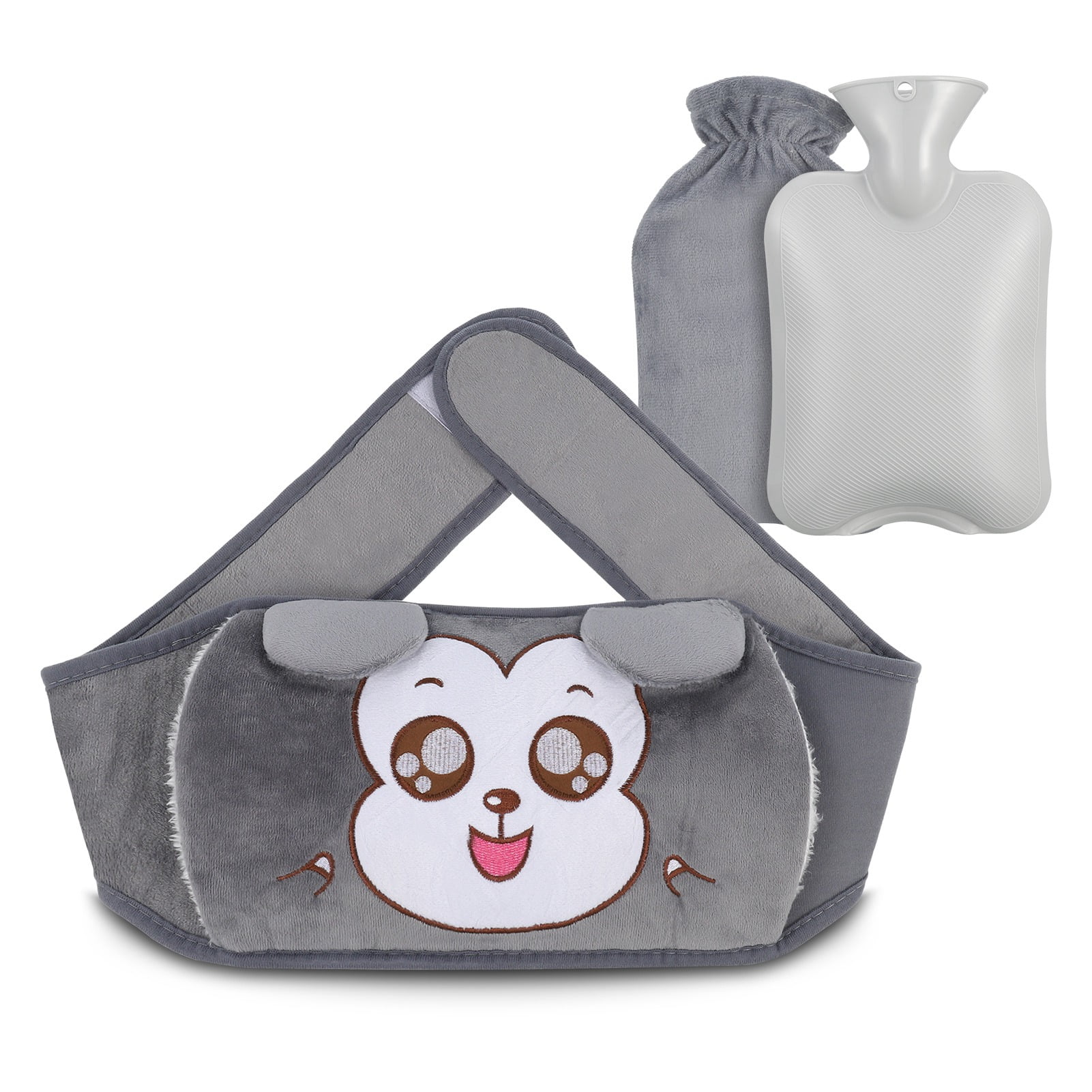 Abaima 3 Pcs Hot Water Bottle, 1000ml Hot Water Bag with Soft Waist