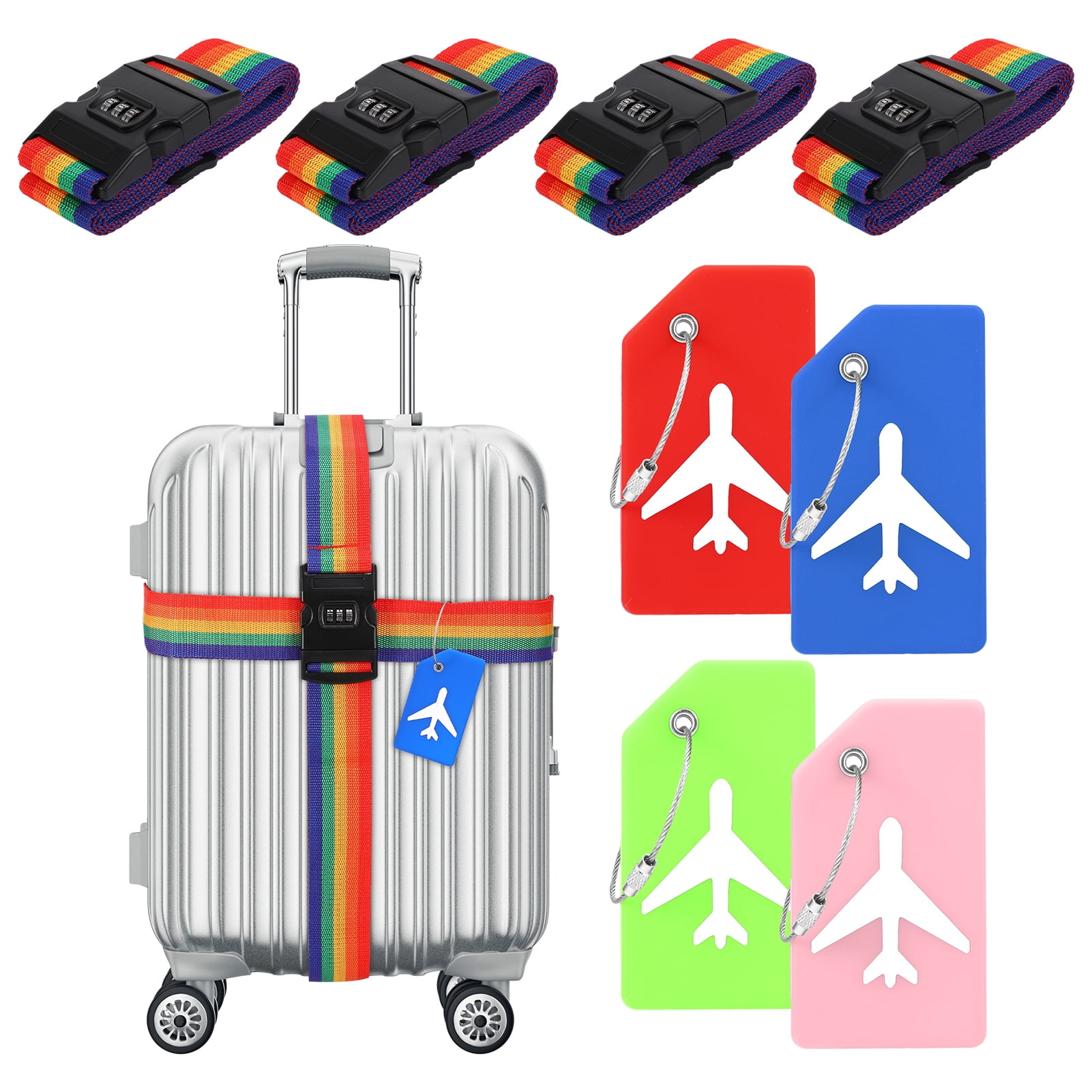 Anti-theft Travel Luggage Strap Adjustable Password Lock Packing