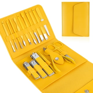 WUSI Manicure Set Pedicure Kit Nail Kit-19 in 1 Stainless Steel Manicure Kit,  Professional Grooming Kits, Nail Care Kit with Luxurious Travel Case  (Black) 