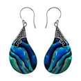 thumbnail image 1 of Abalone Shell 925 Sterling Silver Dangle Drop Earrings Fashion Jewelry Birthday Christmas Gifts for Women, 1 of 6