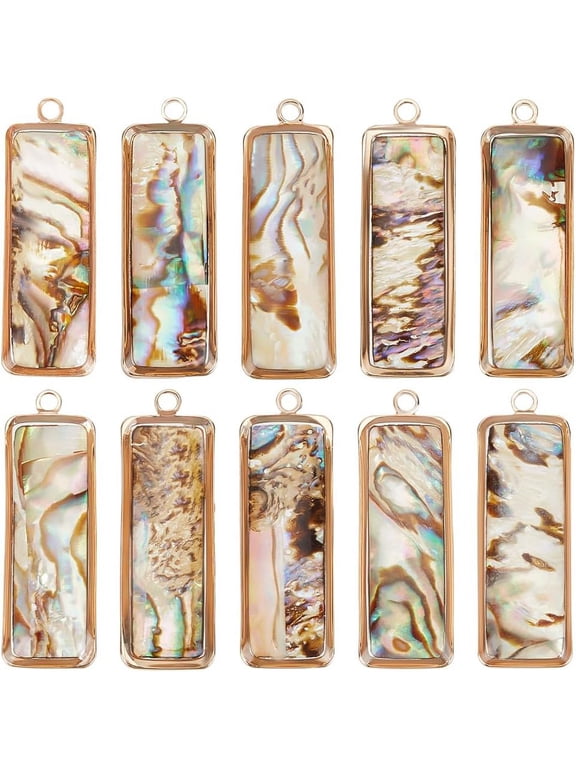 Abalone Shell Charms Paua Shell Pendant Shell Charms for Jewelry Making Craft Supply