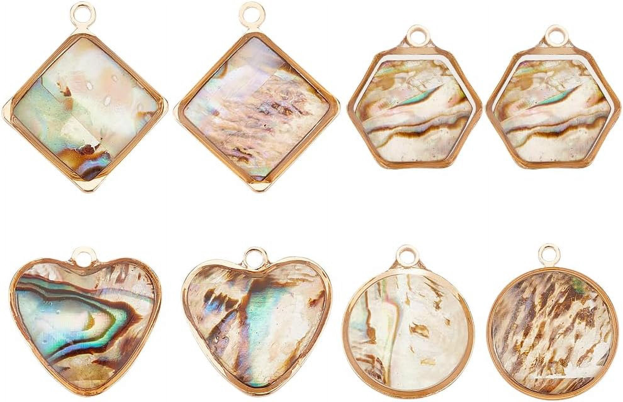 Abalone Shell Charms Paua Shell Pendant Shell Charms for Jewelry ...