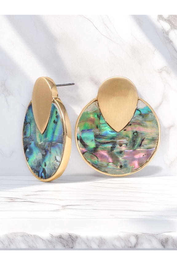 Abalone Shell Earring Stud