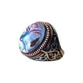 thumbnail image 1 of Abalone Shell Heavy Ring, Natural Abalone Shell, Birthstone Abalone Shell, Silver Jewelry, 925 Silver Ring, Birthday Gift, Heavy Mens Ring, Gemstone, Mans Designer Ring, Christmas, Mens Signet Ring, 1 of 6