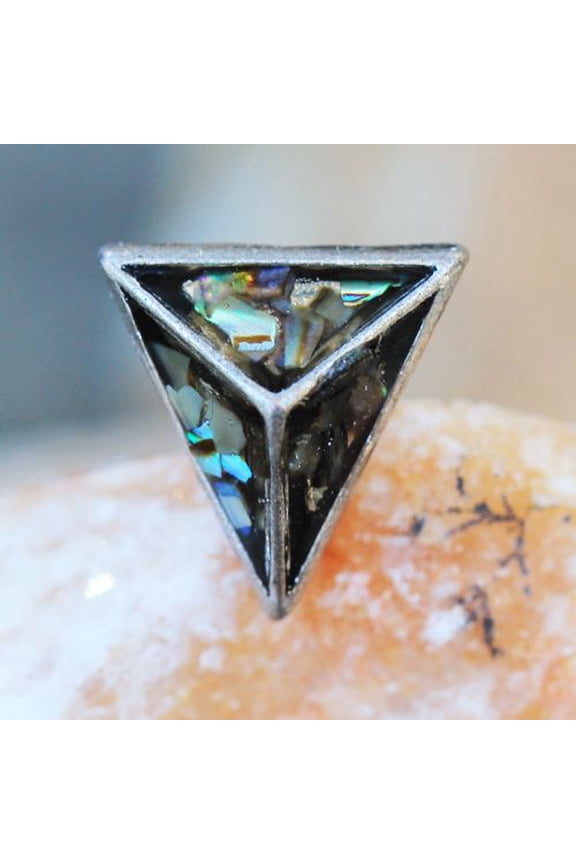 Abalone Shell Pyramid Cartilage Earring