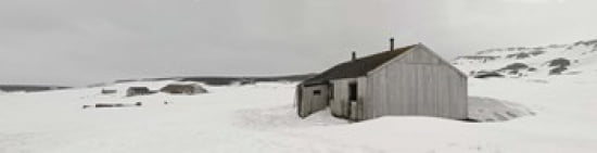 Abandoned British base at Whalers Bay Deception Island Bransfield Strait South Shetland Islands Antarctic Peninsula Canvas Art - Panoramic Images (40 x 10)