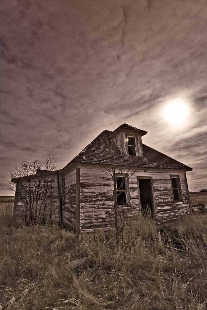 Abandoned House In The Prairies Saskatchewan Canvas Art - Chad Coombs Design Pics (24 x 36)