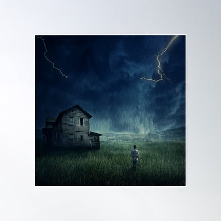 Abandoned Poster Wall Art, Modern Wall Decor, 16x16 UNFRAMED