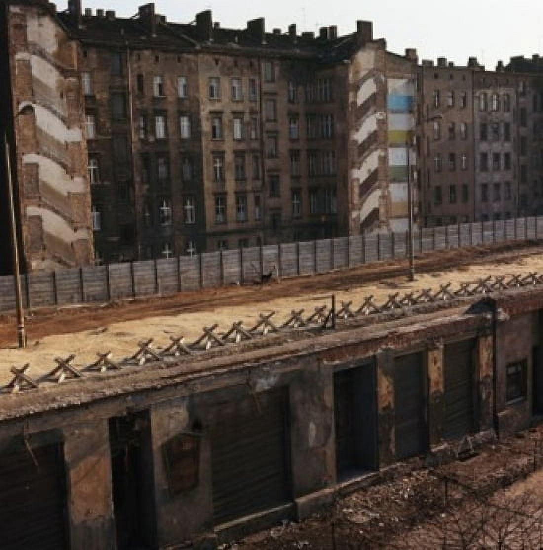Abandoned buildings along a street Bernauer Street Berlin Germany Canvas Art - (24 x 36)