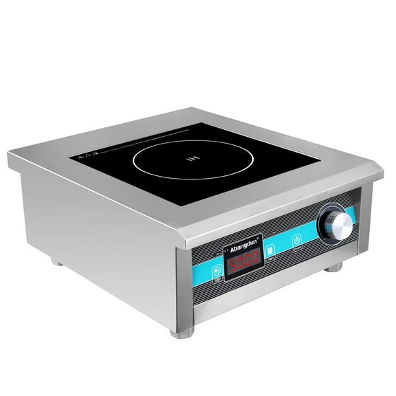Abangdun Induction Cooktop 5000W/190V~275V Commercial Grade Range Countertop Burners Non-circulating Heating at Low Power 18 Hours Timer Hot Plate for Kitchen
