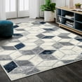 thumbnail image 1 of Abani Arto Collection Neutral Grey 5' x 8' Geometric Cube Modern Area Rug, 1 of 5