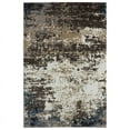 thumbnail image 1 of Abani Aspen 4'W x 6'D ASP150A Blue Brown Distressed Abstract Area Rug, 1 of 5