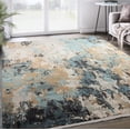 thumbnail image 1 of Abani Azure Collection Area Rug Mid Century Modern Bedroom Living Room Decor Floor Rug 6 x 9 Grey Blue, 1 of 7