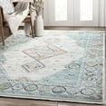 thumbnail image 1 of Abani Azure Collection Blue 4' x 6' Medallion Vintage Rug, 1 of 7
