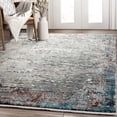 thumbnail image 1 of Abani Azure Collection Grey 4' x 6' Abstract Area Rug, 1 of 2