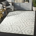 thumbnail image 1 of Abani Casa Collection Beige 4' x 6' Honeycomb Hexagon Modern Area Rug, 1 of 5