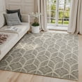 thumbnail image 1 of Abani Eden 3'W x 5'D EDN100B Modern Ivory Area Rug, 1 of 5