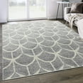 thumbnail image 1 of Abani Eden Collection Beige Grey 8' x 10' Leaf Modern Area Rug, 1 of 5