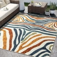 thumbnail image 1 of Abani Hampton Collection Area Rug Mid Century Zebra Print Living Room Decor Floor Rug 6 x 9 Multicolor, 1 of 8