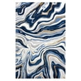 thumbnail image 1 of Abani Home Regal Abstract Blue 9x12 Contemporary Power-Loomed Rug, 1 of 8