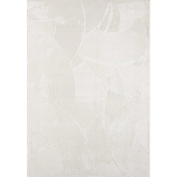 Abani Home Zen Cream Mid-Century Area Rug 6x9
