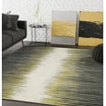 thumbnail image 1 of Abani Laguna Collection Abstract Striped 5' x 8' Yellow and Grey Modern Area Rug, 1 of 5