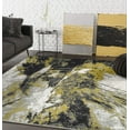 thumbnail image 1 of Abani Laguna Collection Modern Abstract 5' x 8' Gold and Grey Modern Area Rug, 1 of 5