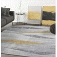 thumbnail image 1 of Abani Laguna Collection Multi Triangle Faded 5' x 8' Yellow Grey Abstract Area Rug, 1 of 5