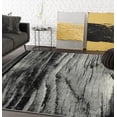 thumbnail image 1 of Abani Laguna Collection Tree Trunk 8' x 10' Grey Black Modern Area Rug, 1 of 5
