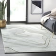 thumbnail image 1 of Abani Luna Collection Area Rug Mid Century Modern Bedroom Living Room Decor Floor Rug 6 x 9 Grey, 1 of 7