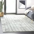 thumbnail image 1 of Abani Luna Collection Art Deco 5' x 8' Silver Modern Area Rug, 1 of 5
