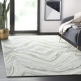 thumbnail image 1 of Abani Luna Collection Granite Grey Gold Modern Luxury 4' x 6' Area Rug, 1 of 5