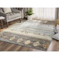 thumbnail image 1 of Abani Mesa Collection Distressed Tree Print 3' x 5' Blue Green Southwest Area Rug, 1 of 5