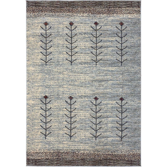 Abani Mesa Collection Southwest Arrow Pattern 7'9" x 10'2" Beige Area Rug