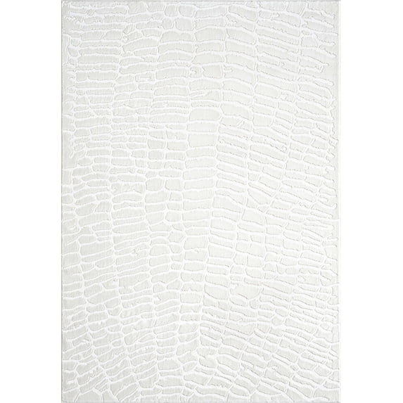 Abani Neutral Collection Area Rug Mid Century Modern Bedroom Living Room Decor Floor Rug 8 x 10 Cream