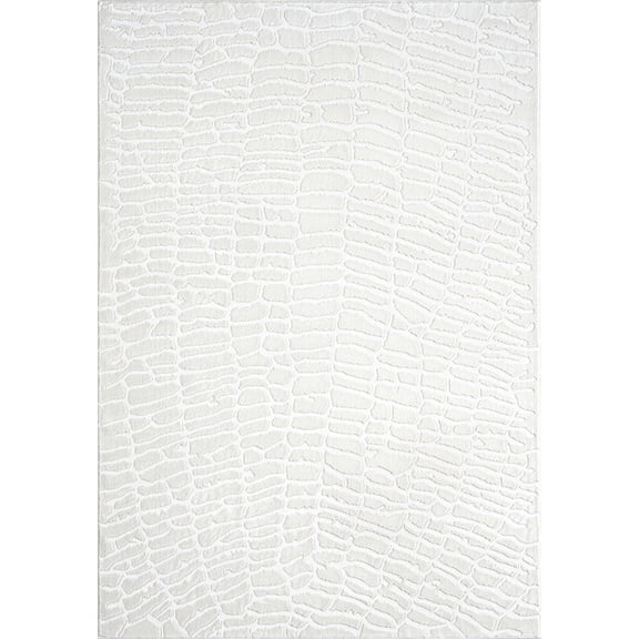 Abani Neutral Contemporary Cream Ivory Area Rug 2x3