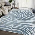 thumbnail image 1 of Abani Nova Blue Grey Zebra Print Area rug 4' x 6' 4' x 6', 1 of 4